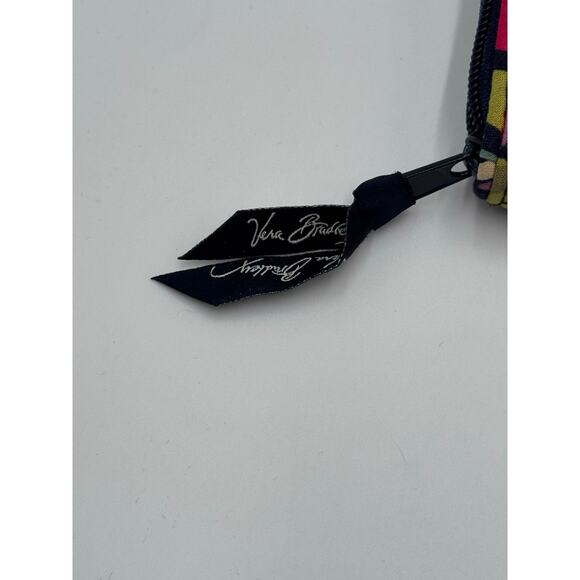 Vera Bradley Accordion Wallet Navy Blue Ribbon Floral Print Retired 2012 - Picture 3 of 11